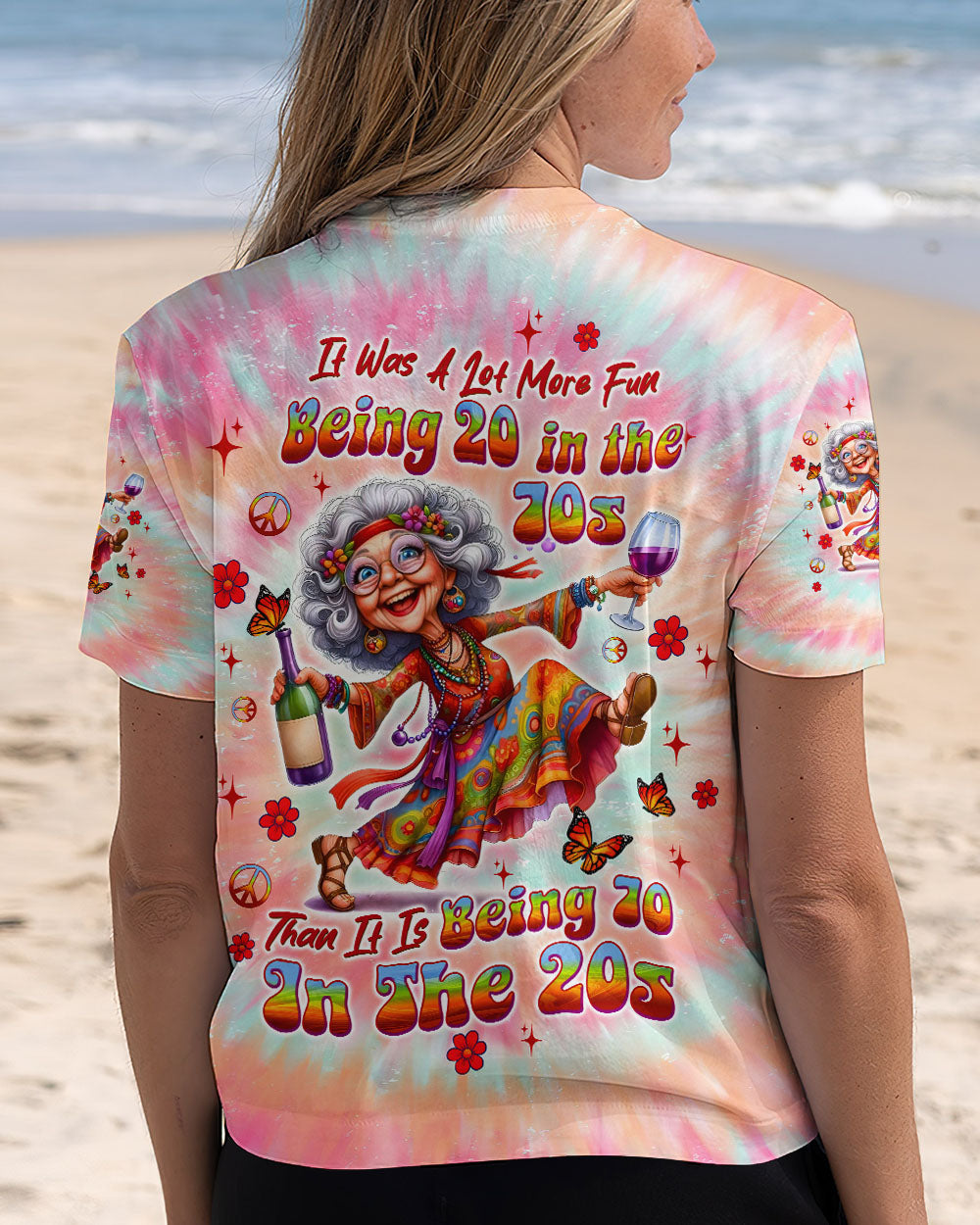 IT WAS A LOT MORE FUN BEING 20 IN THE 70S TIE DYE ALL OVER PRINT - TLTW1406253