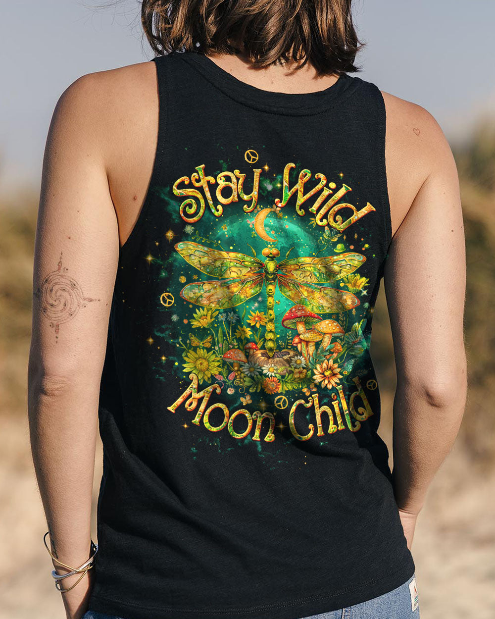 STAY WILD MOON CHILD DRAGONFLY ALL OVER PRINT - TLTW1409245