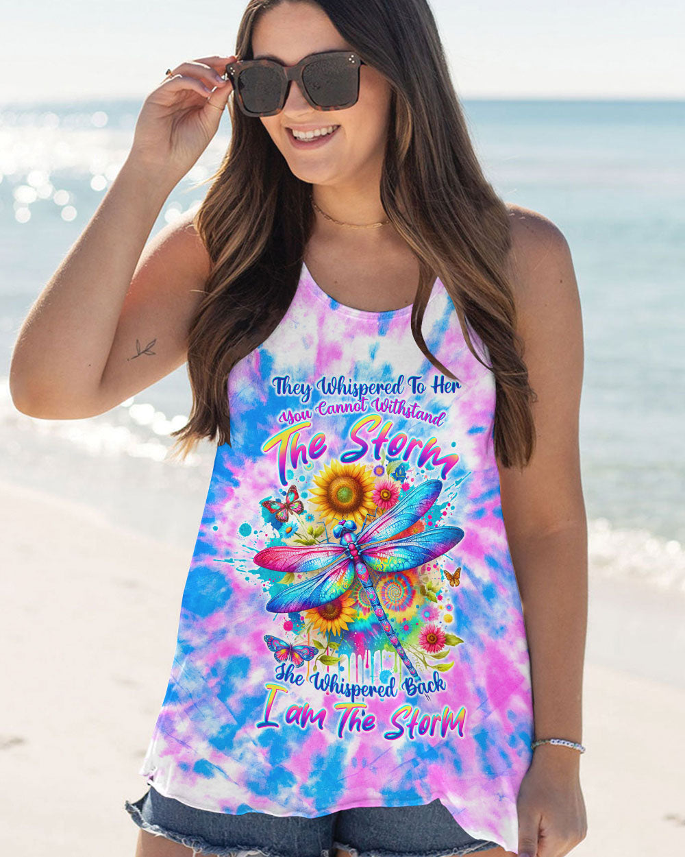 I AM THE STORM DRAGONFLY TIE DYE ALL OVER PRINT - TLTW1501244