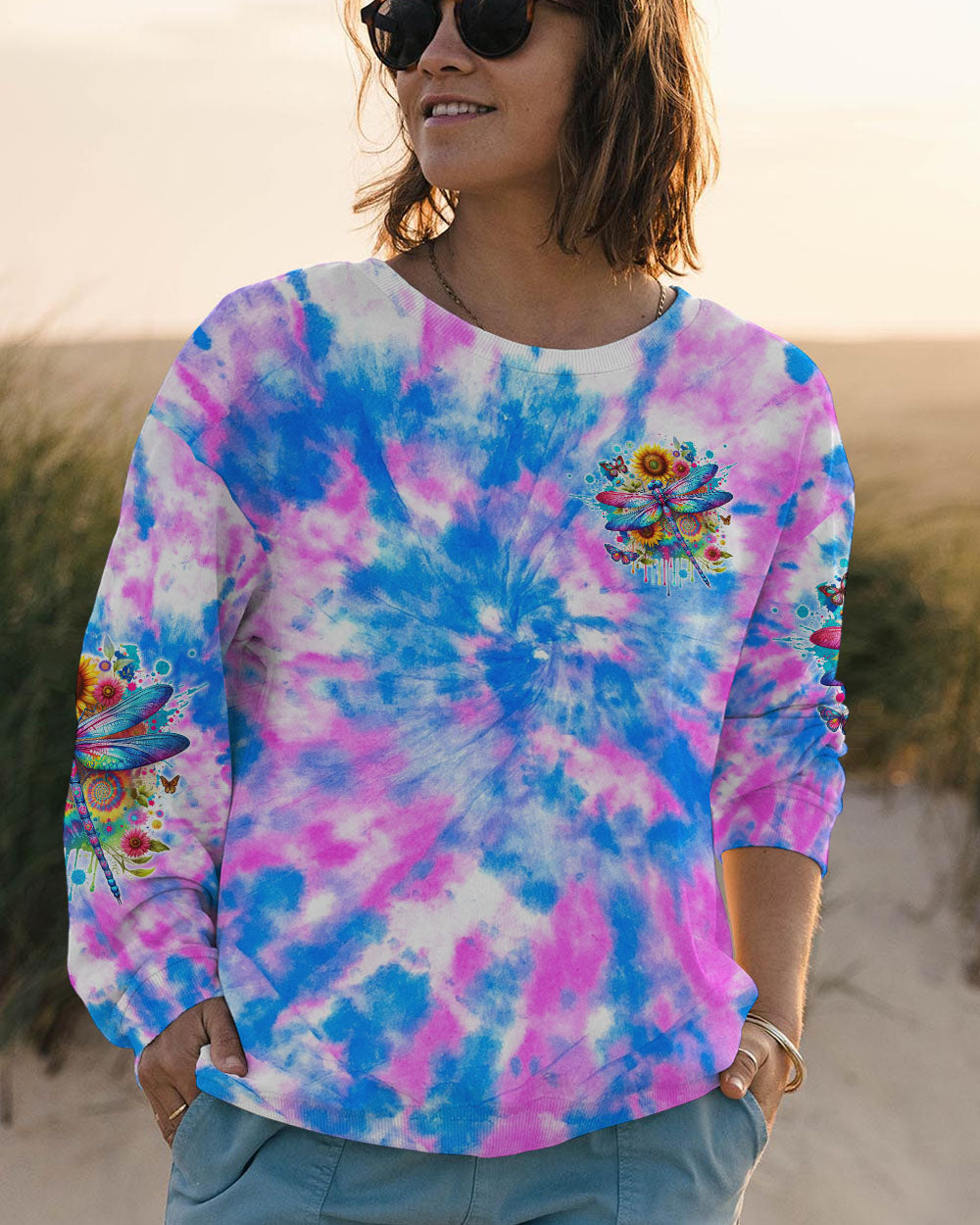 I AM THE STORM DRAGONFLY TIE DYE ALL OVER PRINT - TLTW1501244
