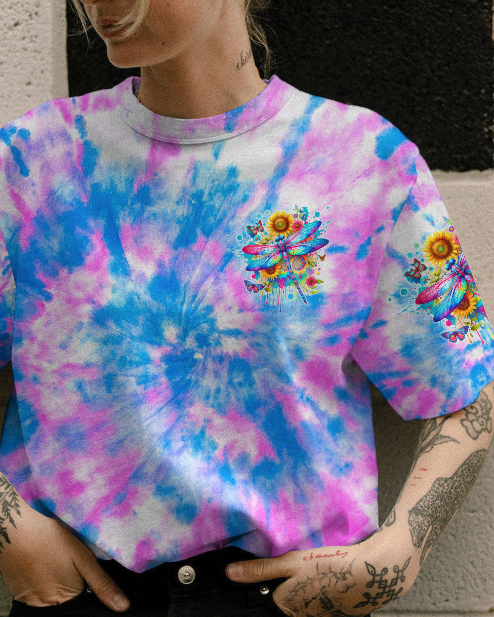I AM THE STORM DRAGONFLY TIE DYE ALL OVER PRINT - TLTW1501244