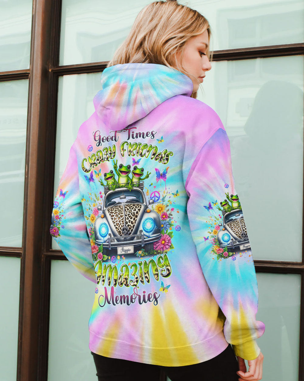 GOOD TIMES CRAZY FRIEND FROG ALL OVER PRINT - TLTW1505243