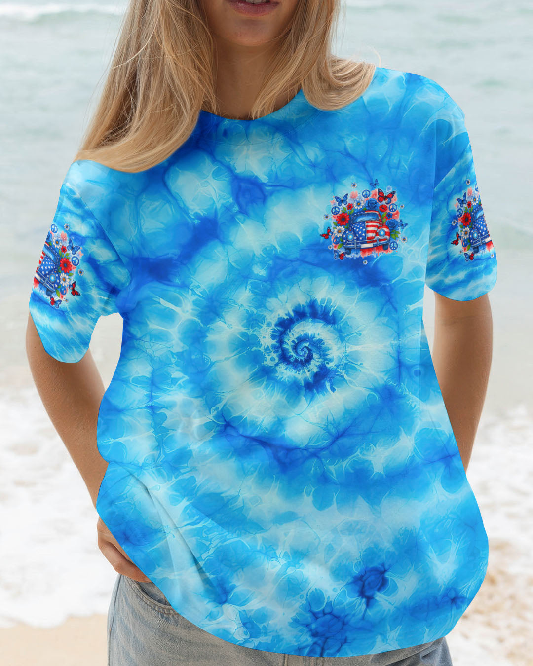 RUNNING AGAINST THE WIND AMERICA CAR ALL OVER PRINT - TLTW1505253