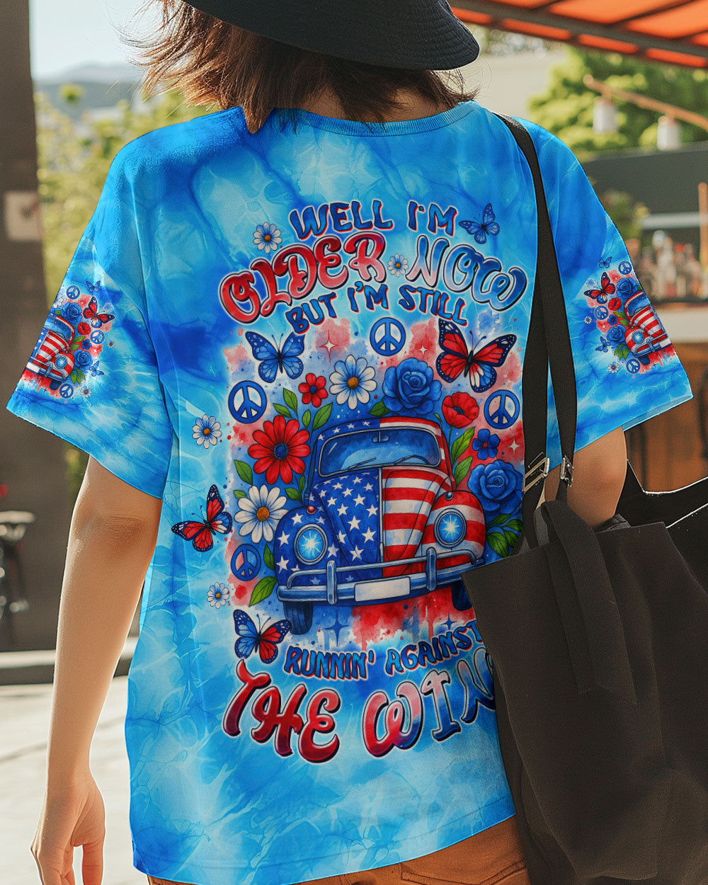 RUNNING AGAINST THE WIND AMERICA CAR ALL OVER PRINT - TLTW1505253