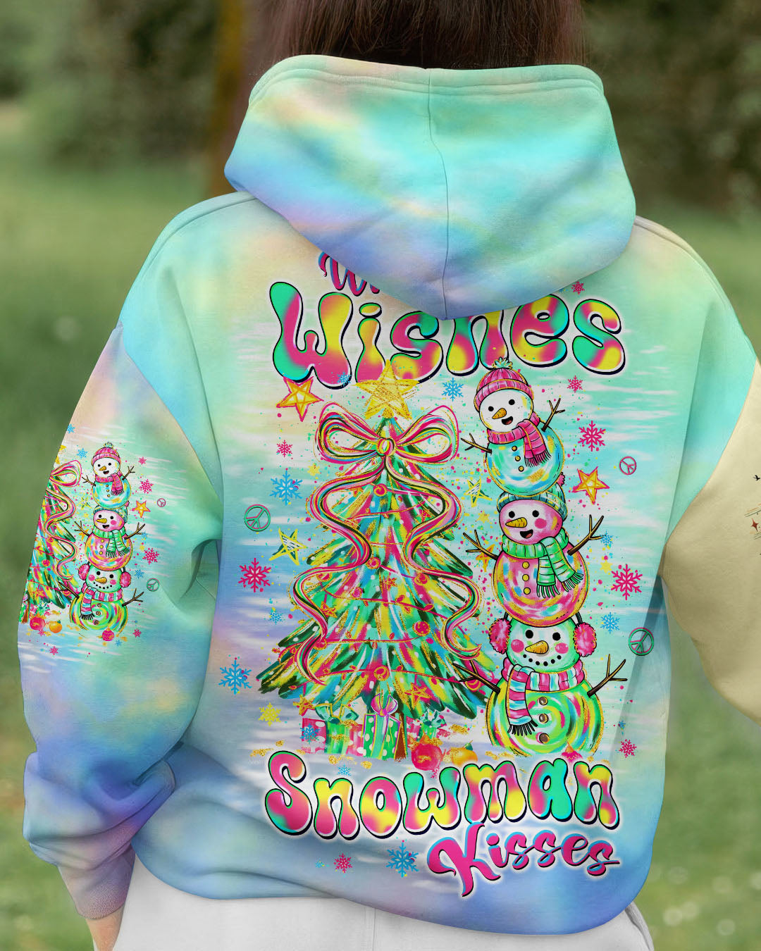 WARM WISHES AND SNOWMAN KISSES CHRISTMAS ALL OVER PRINT - TLTW1511252