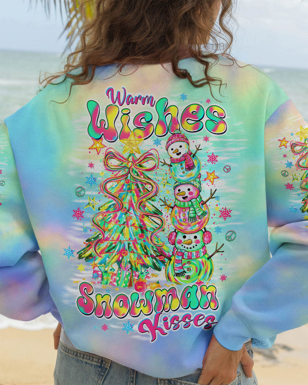 WARM WISHES AND SNOWMAN KISSES CHRISTMAS ALL OVER PRINT - TLTW1511252