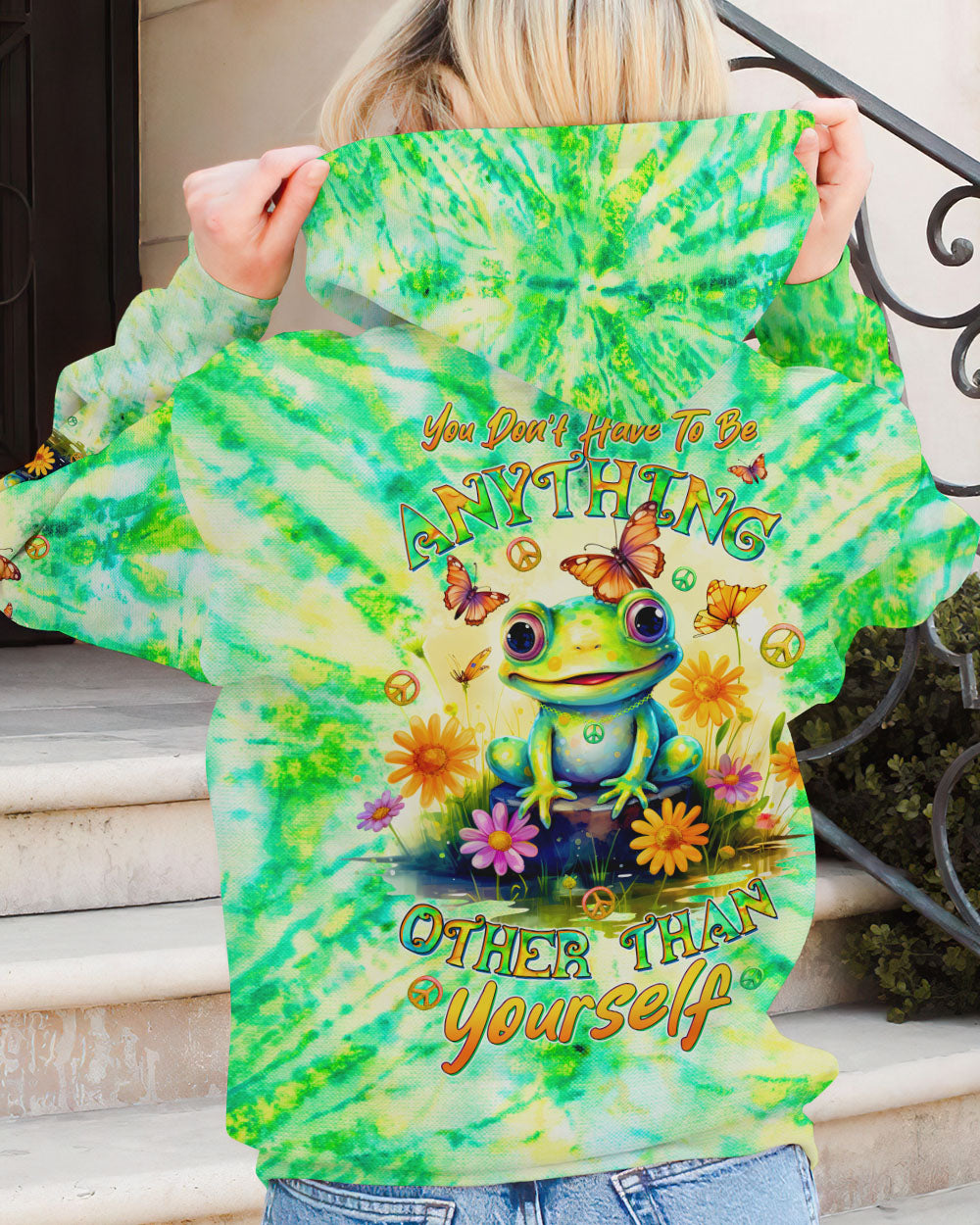 YOU DON'T HAVE TO BE ANYTHING FROG ALL OVER PRINT - TLTW1512232