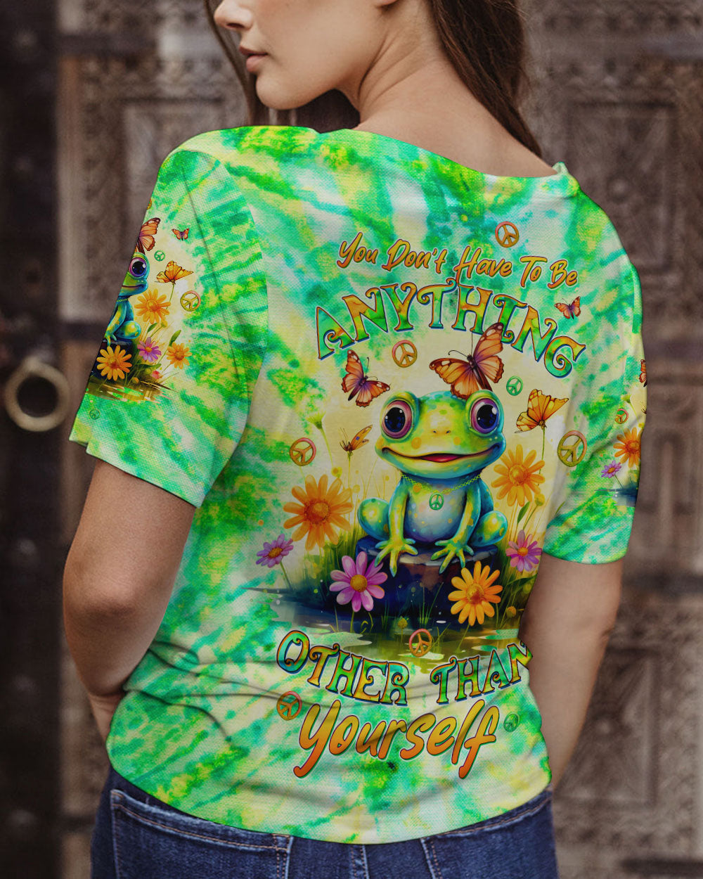 YOU DON'T HAVE TO BE ANYTHING FROG ALL OVER PRINT - TLTW1512232