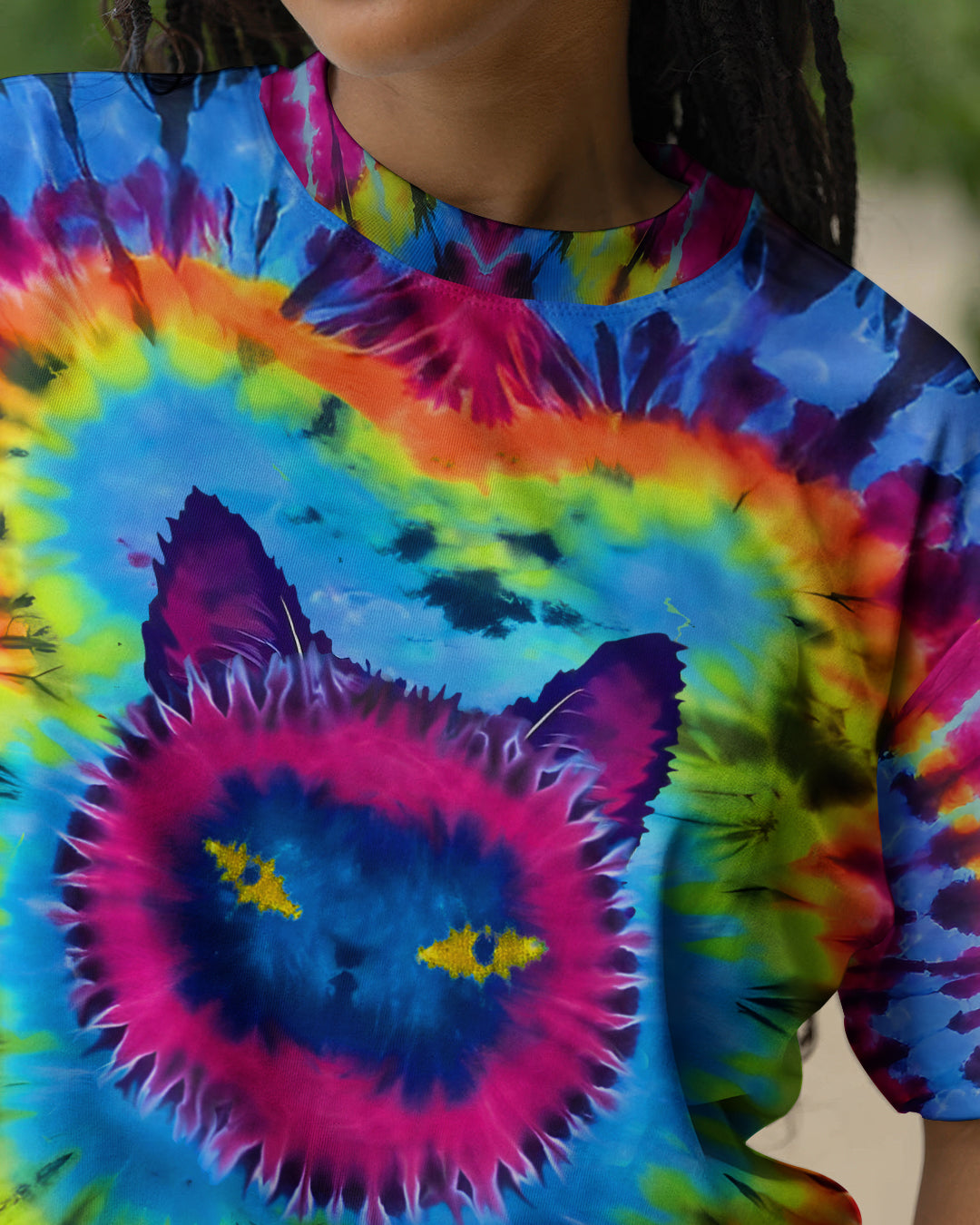 CAT TIE DYE ALL OVER PRINT - TLTW1512253