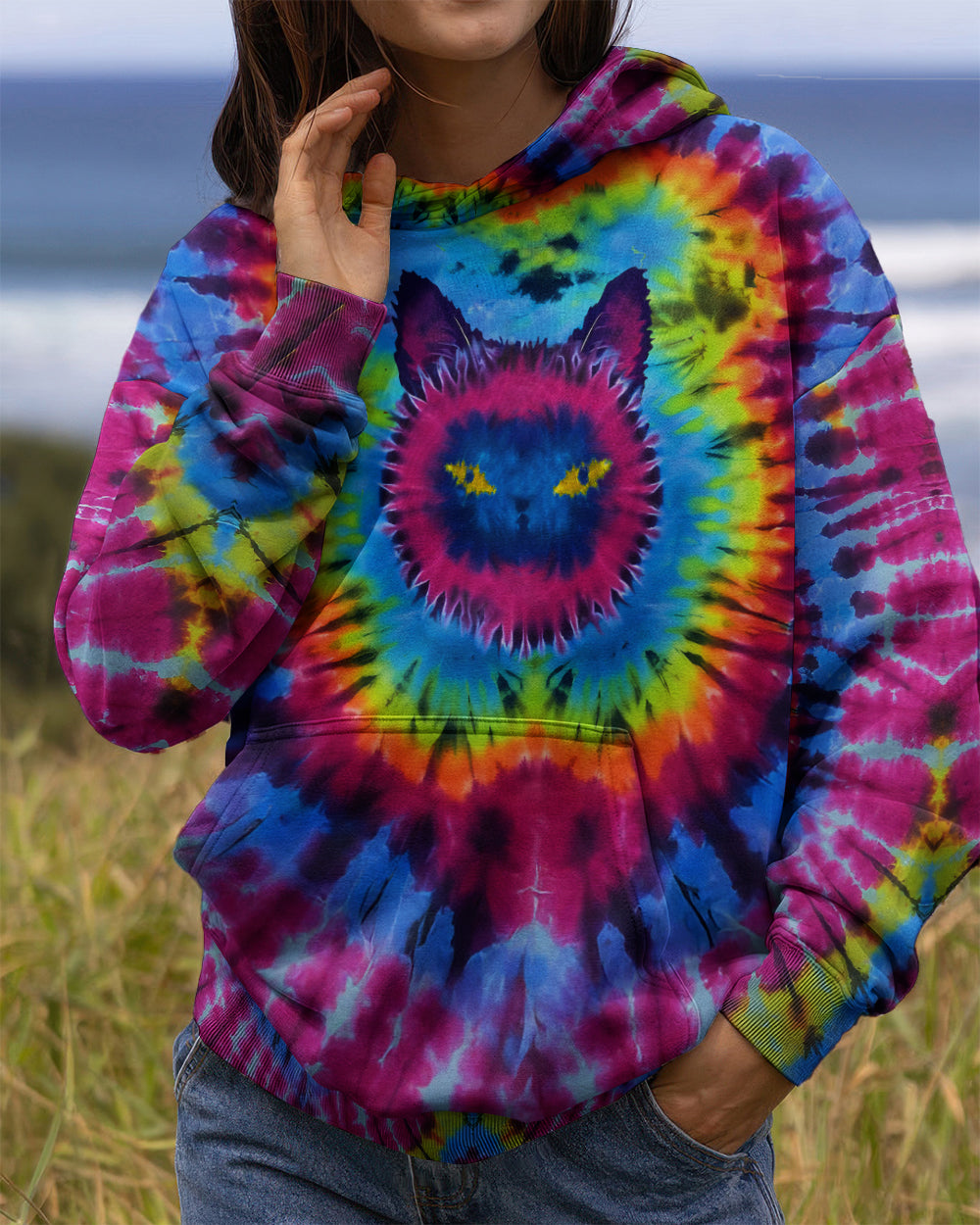 CAT TIE DYE ALL OVER PRINT - TLTW1512253