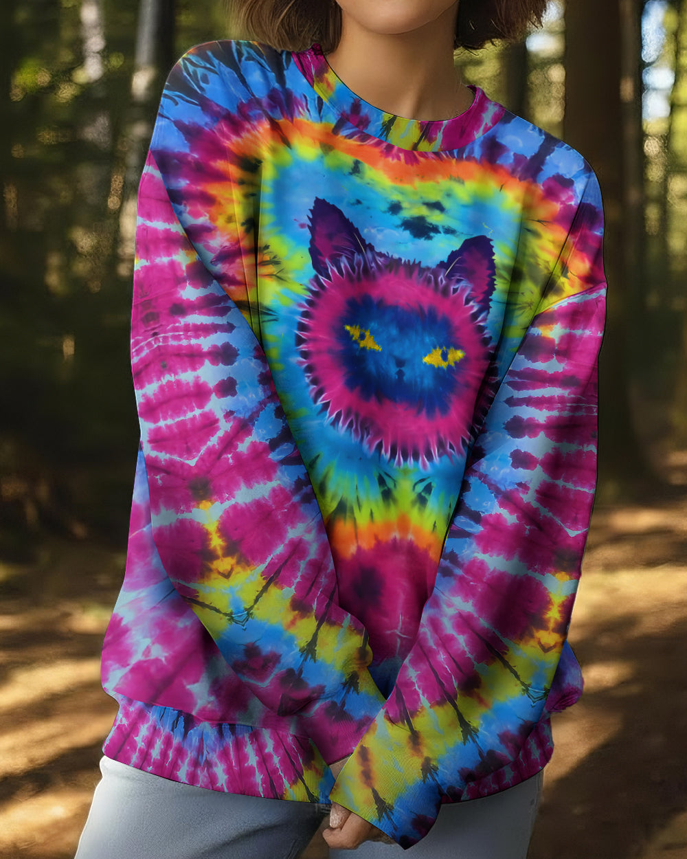 CAT TIE DYE ALL OVER PRINT - TLTW1512253