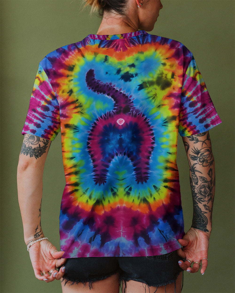 CAT TIE DYE ALL OVER PRINT - TLTW1512253