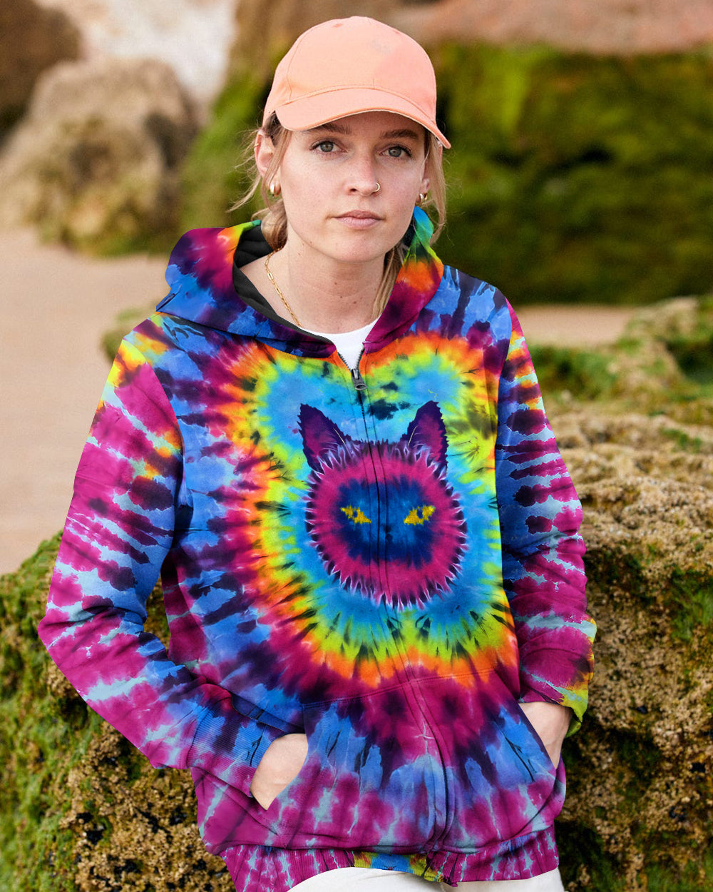 CAT TIE DYE ALL OVER PRINT - TLTW1512253