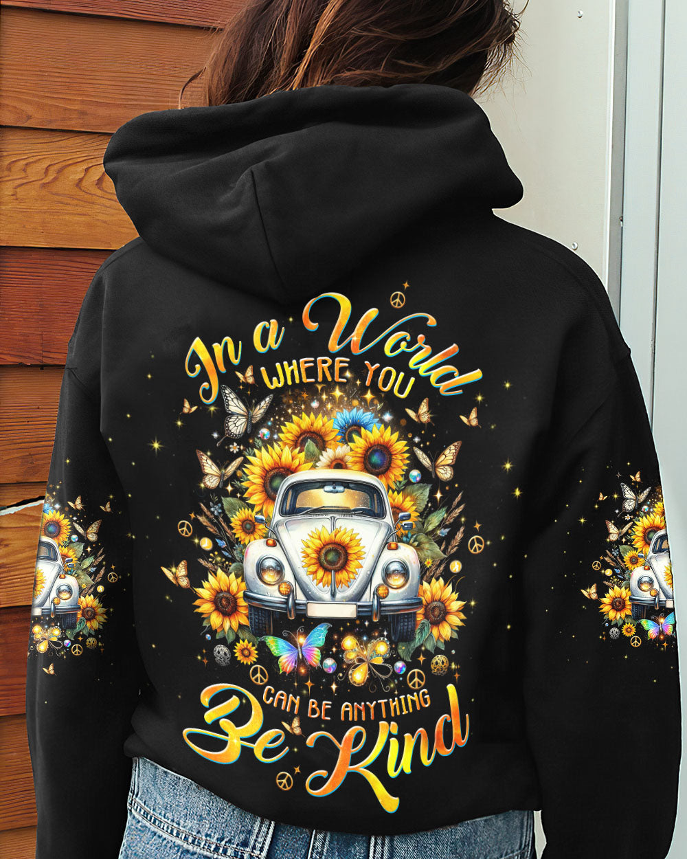 BE KIND SUNFLOWER CAR ALL OVER PRINT - TLTW1601243