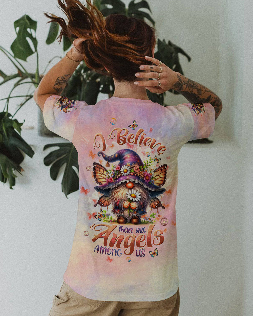 I BELIEVE THERE ARE ANGELS AMONG US GNOME ALL OVER PRINT - TLTW1604243