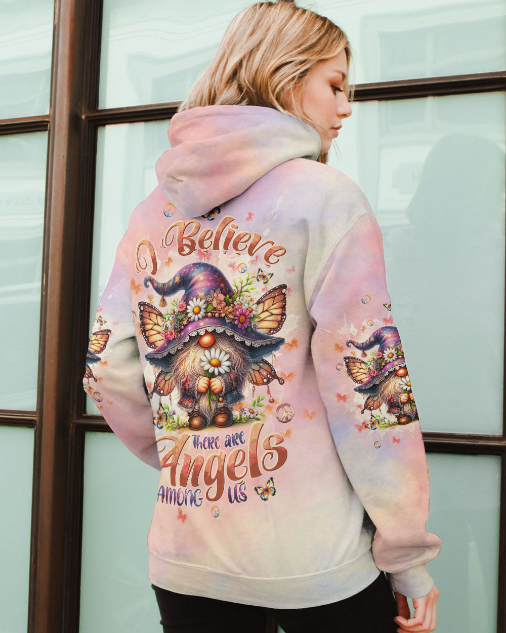 I BELIEVE THERE ARE ANGELS AMONG US GNOME ALL OVER PRINT - TLTW1604243