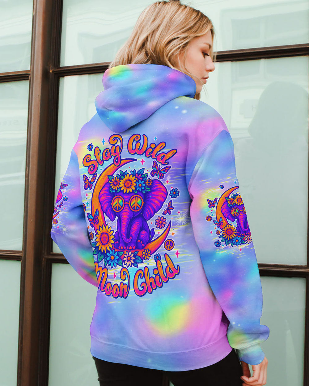 STAY WILD MOON CHILD ELEPHANT ALL OVER PRINT - TLTW1606252