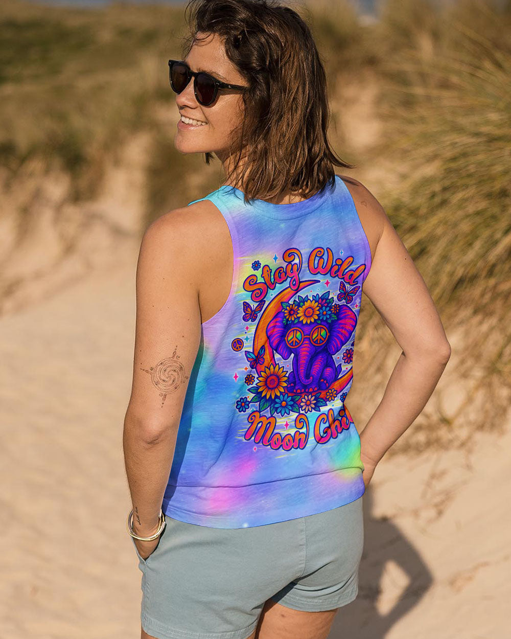 STAY WILD MOON CHILD ELEPHANT ALL OVER PRINT - TLTW1606252