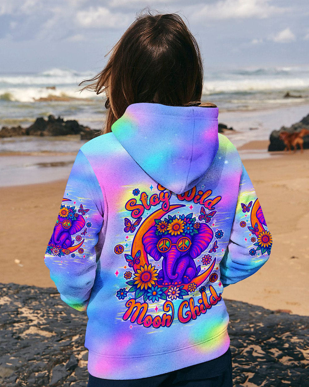 STAY WILD MOON CHILD ELEPHANT ALL OVER PRINT - TLTW1606252