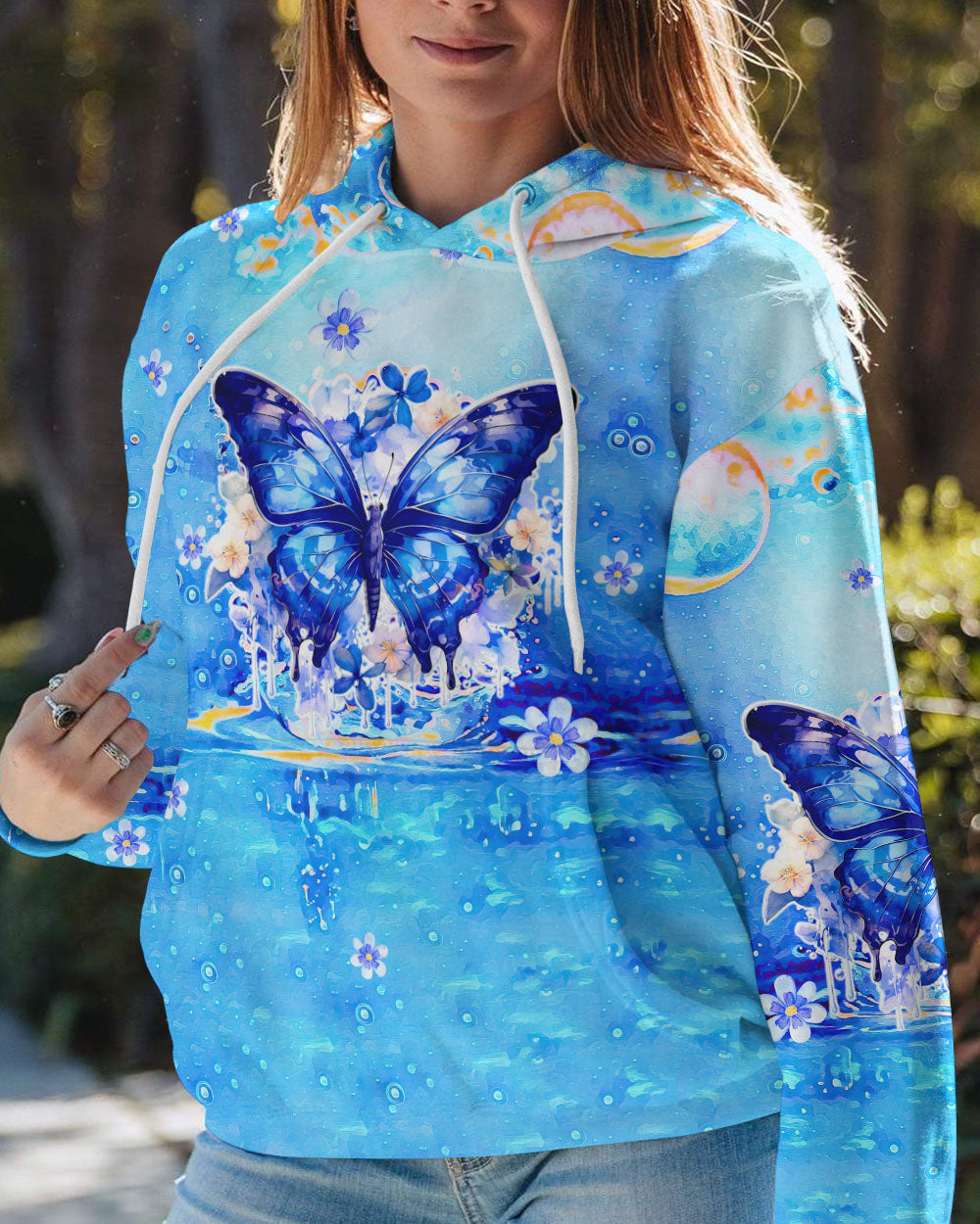BE YOU THE WORLD WILL ADJUST BUTTERFLY ALL OVER PRINT - TLTW1608235