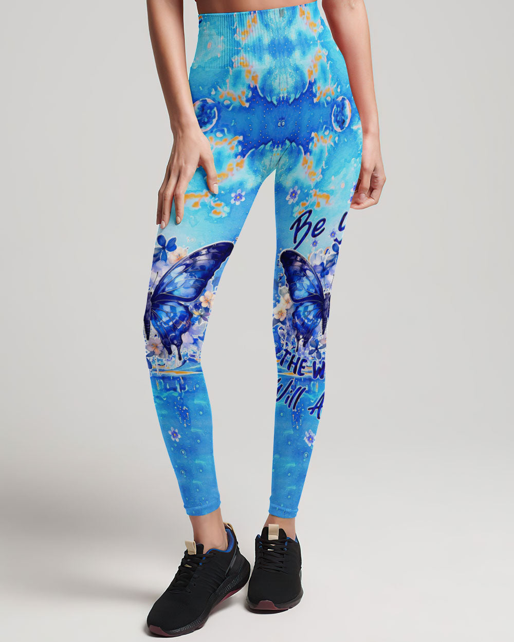 BE YOU THE WORLD WILL ADJUST BUTTERFLY ALL OVER PRINT - TLTW1608235