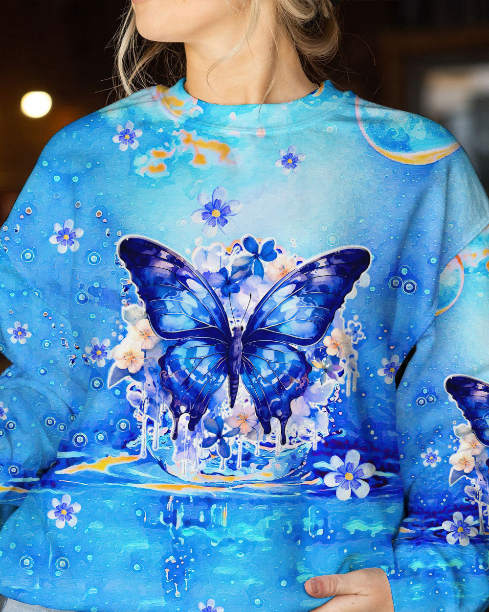 BE YOU THE WORLD WILL ADJUST BUTTERFLY ALL OVER PRINT - TLTW1608235
