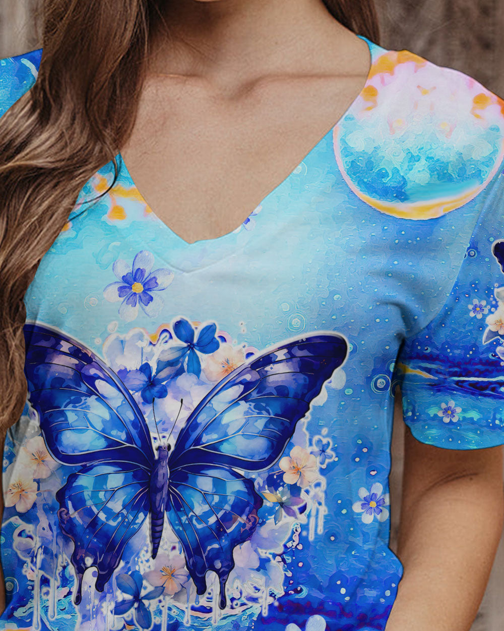 BE YOU THE WORLD WILL ADJUST BUTTERFLY ALL OVER PRINT - TLTW1608235
