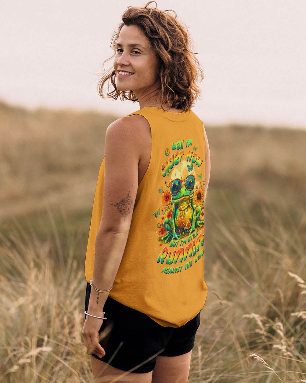 RUNNING AGAINST THE WIND FROG ALL OVER PRINT - TLTW1609243