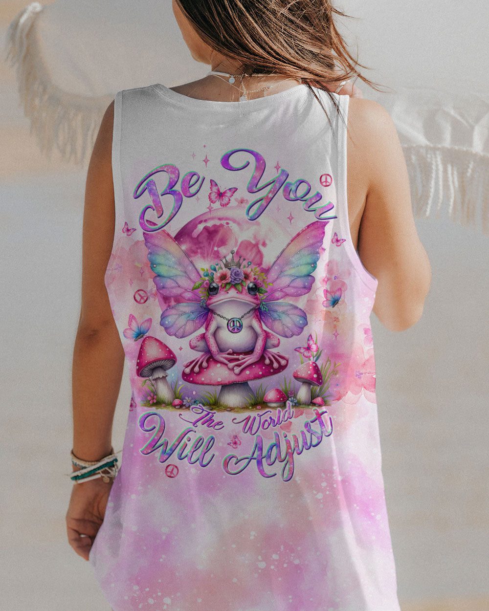 BE YOU THE WORLD WILL ADJUST FROG WINGS ALL OVER PRINT - TLTW1610232