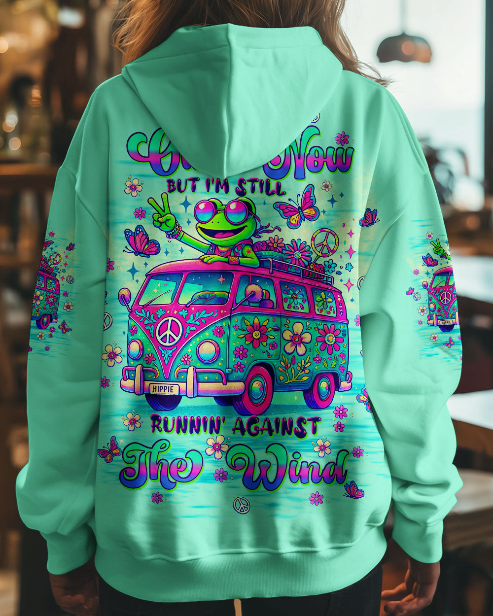 RUNNING AGAINST THE WIND BUS FROG ALL OVER PRINT - TLTW1610243