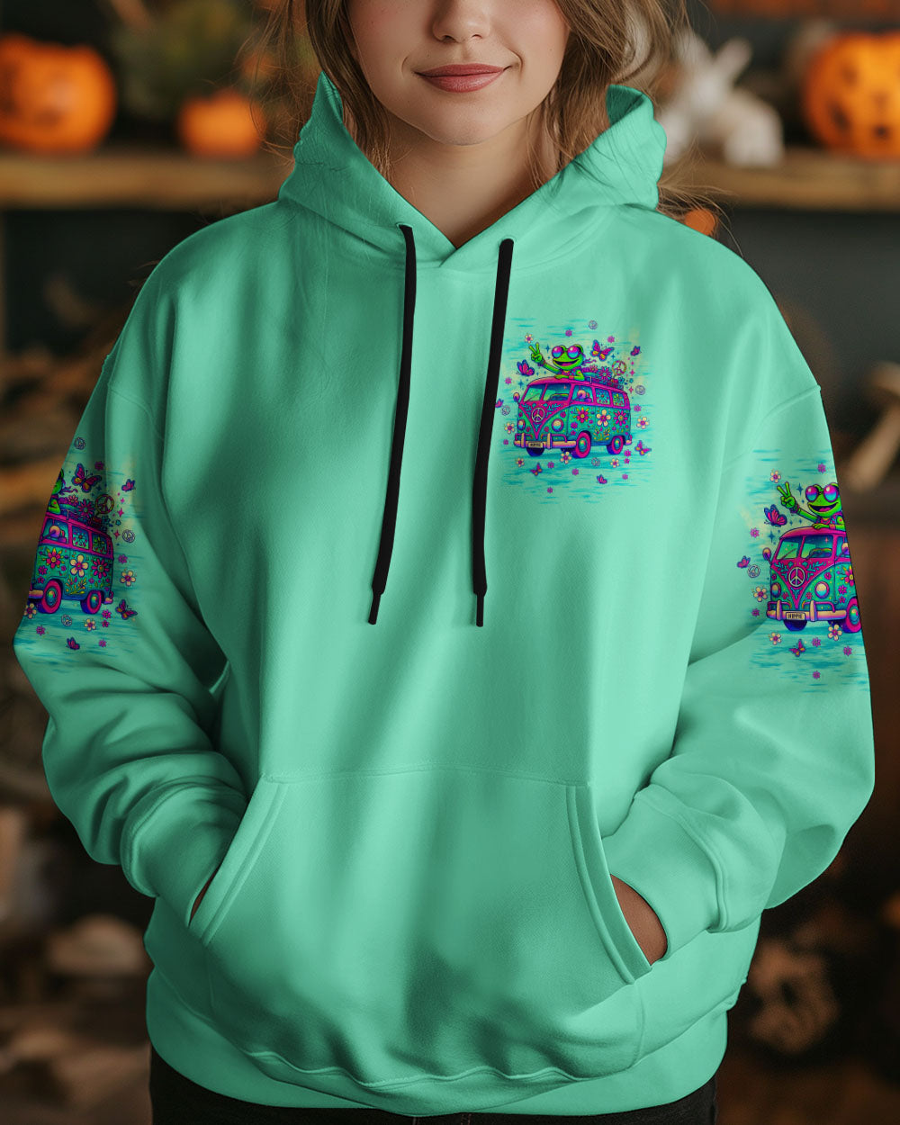 RUNNING AGAINST THE WIND BUS FROG ALL OVER PRINT - TLTW1610243