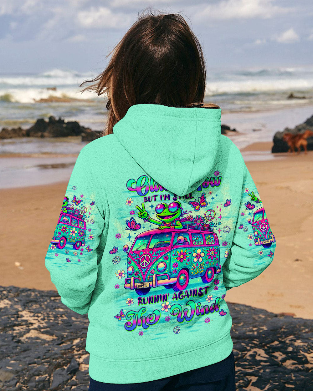 RUNNING AGAINST THE WIND BUS FROG ALL OVER PRINT - TLTW1610243
