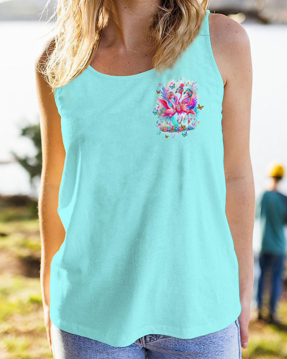 LET'S GO GIRLS FLAMINGO ALL OVER PRINT - TLTW1612232