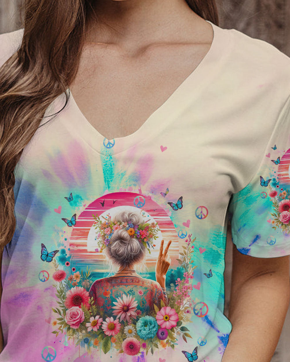 OLD HIPPIES DON'T DIE FLORAL ALL OVER PRINT - TLTW1612235