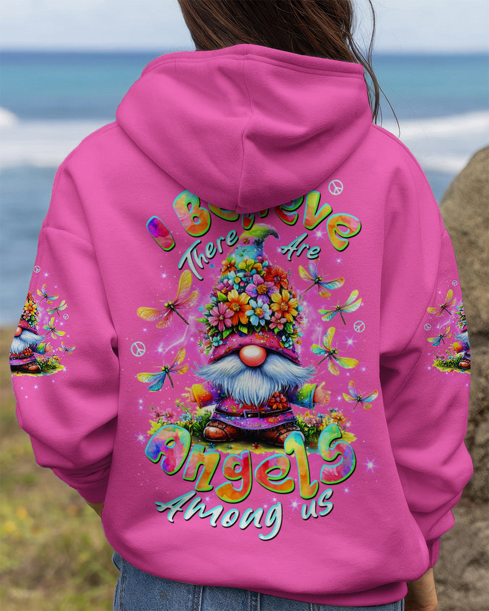 I BELIEVE THERE ARE ANGELS AMONG US GNOME ALL OVER PRINT - TLTW1612253