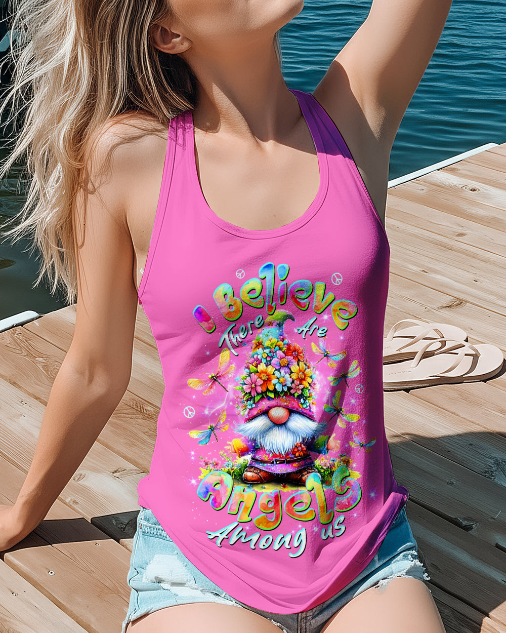 I BELIEVE THERE ARE ANGELS AMONG US GNOME ALL OVER PRINT - TLTW1612253