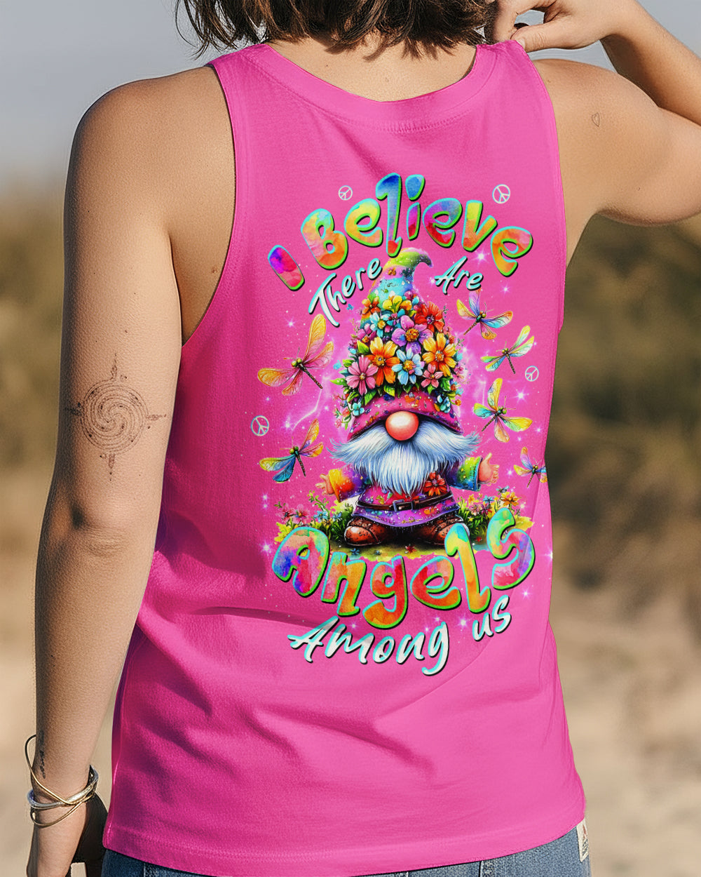 I BELIEVE THERE ARE ANGELS AMONG US GNOME ALL OVER PRINT - TLTW1612253