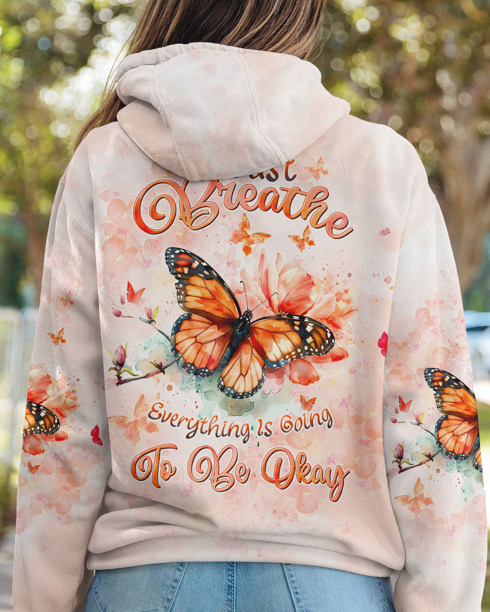 JUST BREATHE BUTTERFLY ALL OVER PRINT - TLTW1706245