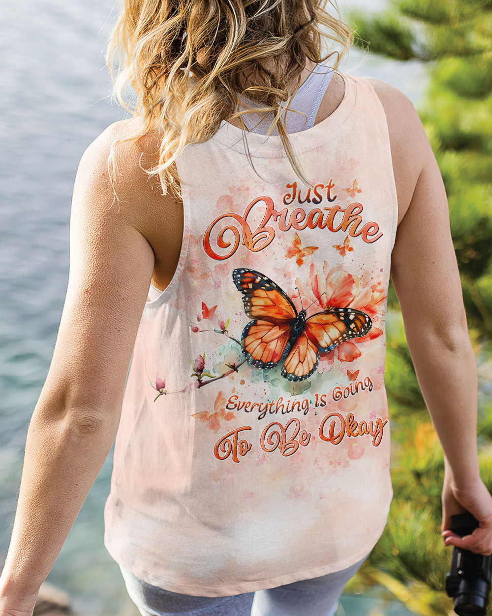 JUST BREATHE BUTTERFLY ALL OVER PRINT - TLTW1706245