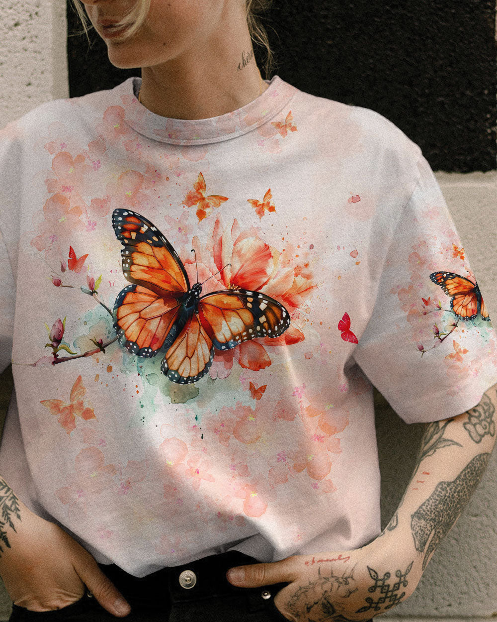 JUST BREATHE BUTTERFLY ALL OVER PRINT - TLTW1706245