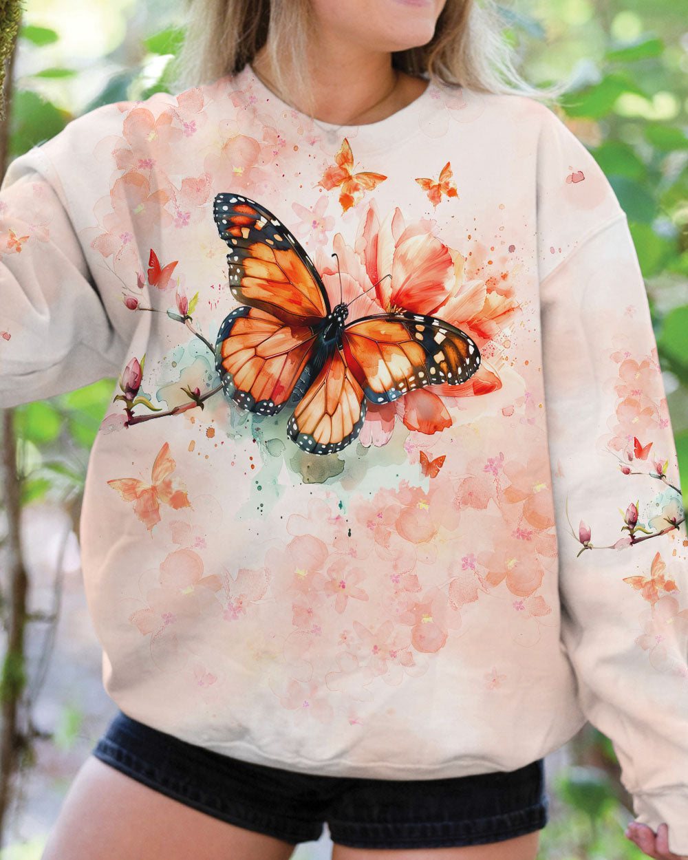 JUST BREATHE BUTTERFLY ALL OVER PRINT - TLTW1706245