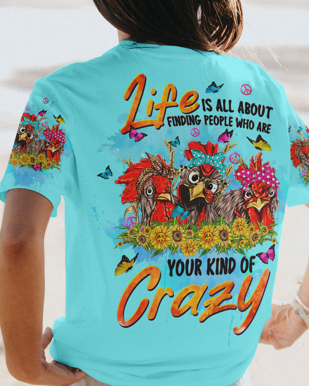 YOUR KIND OF CRAZY CHICKEN ALL OVER PRINT - TLTW1708232