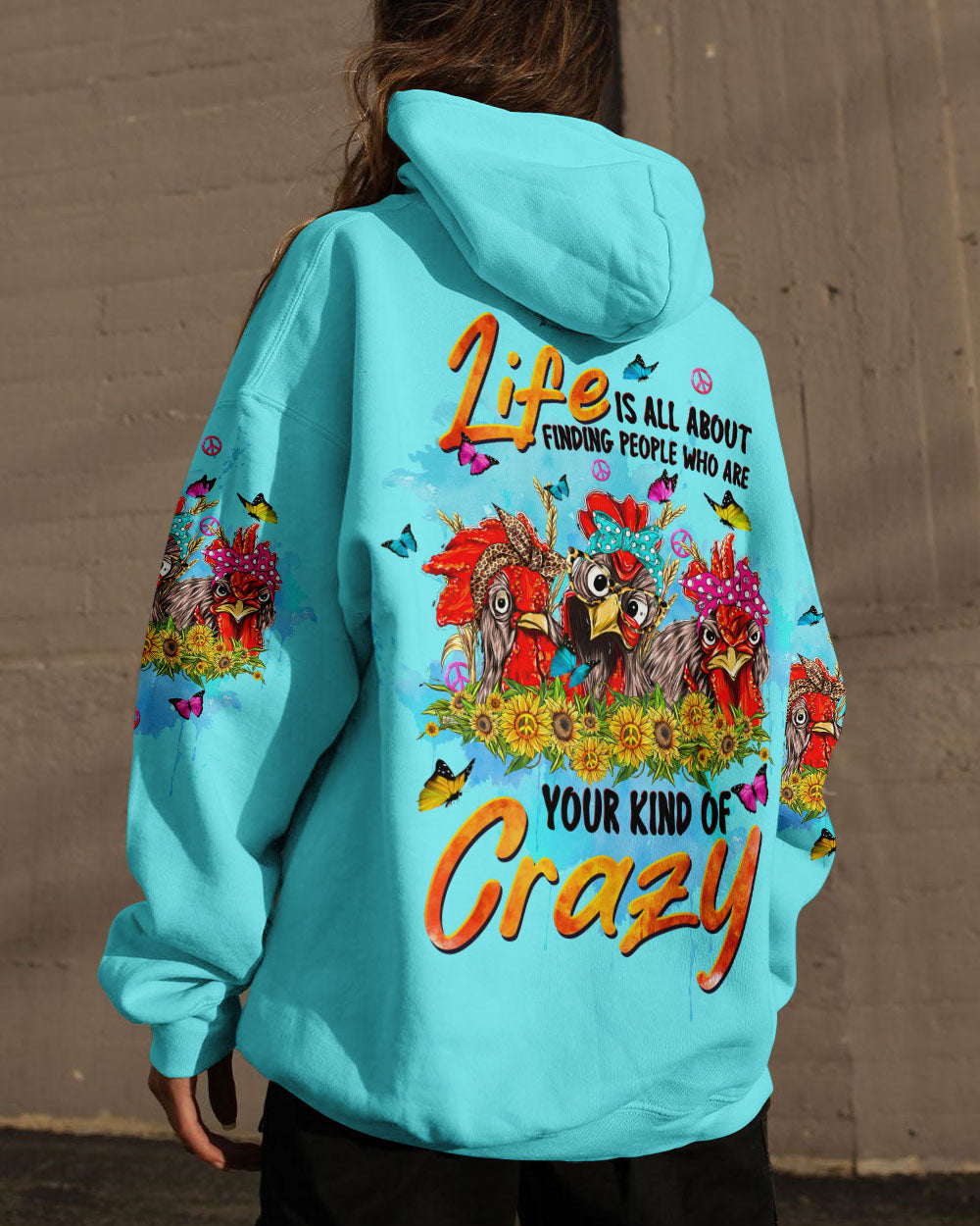 YOUR KIND OF CRAZY CHICKEN ALL OVER PRINT - TLTW1708232