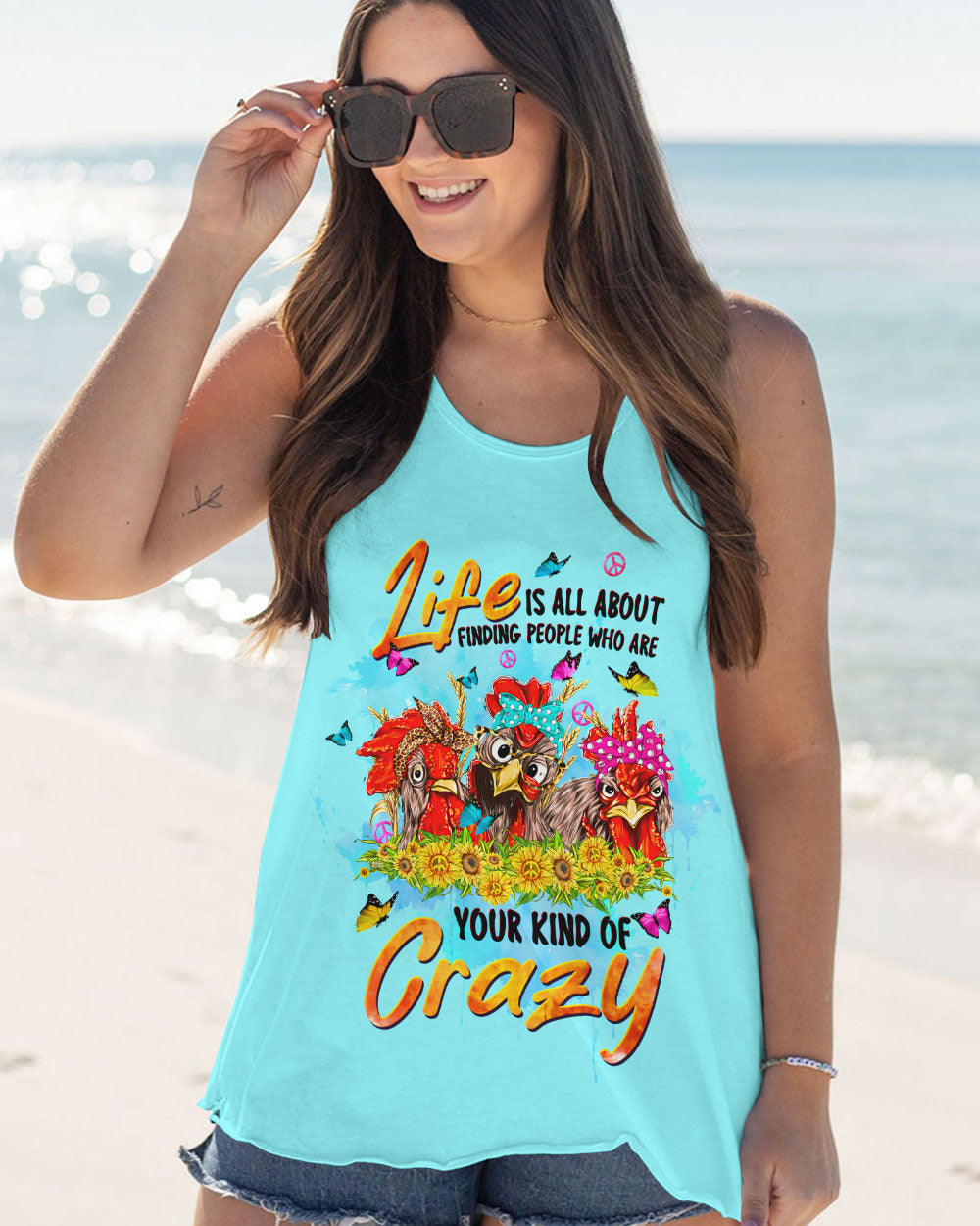 YOUR KIND OF CRAZY CHICKEN ALL OVER PRINT - TLTW1708232