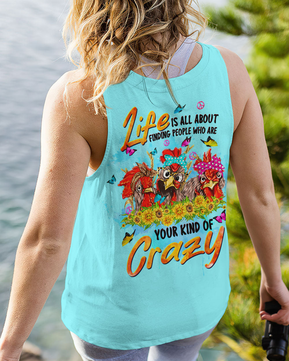YOUR KIND OF CRAZY CHICKEN ALL OVER PRINT - TLTW1708232
