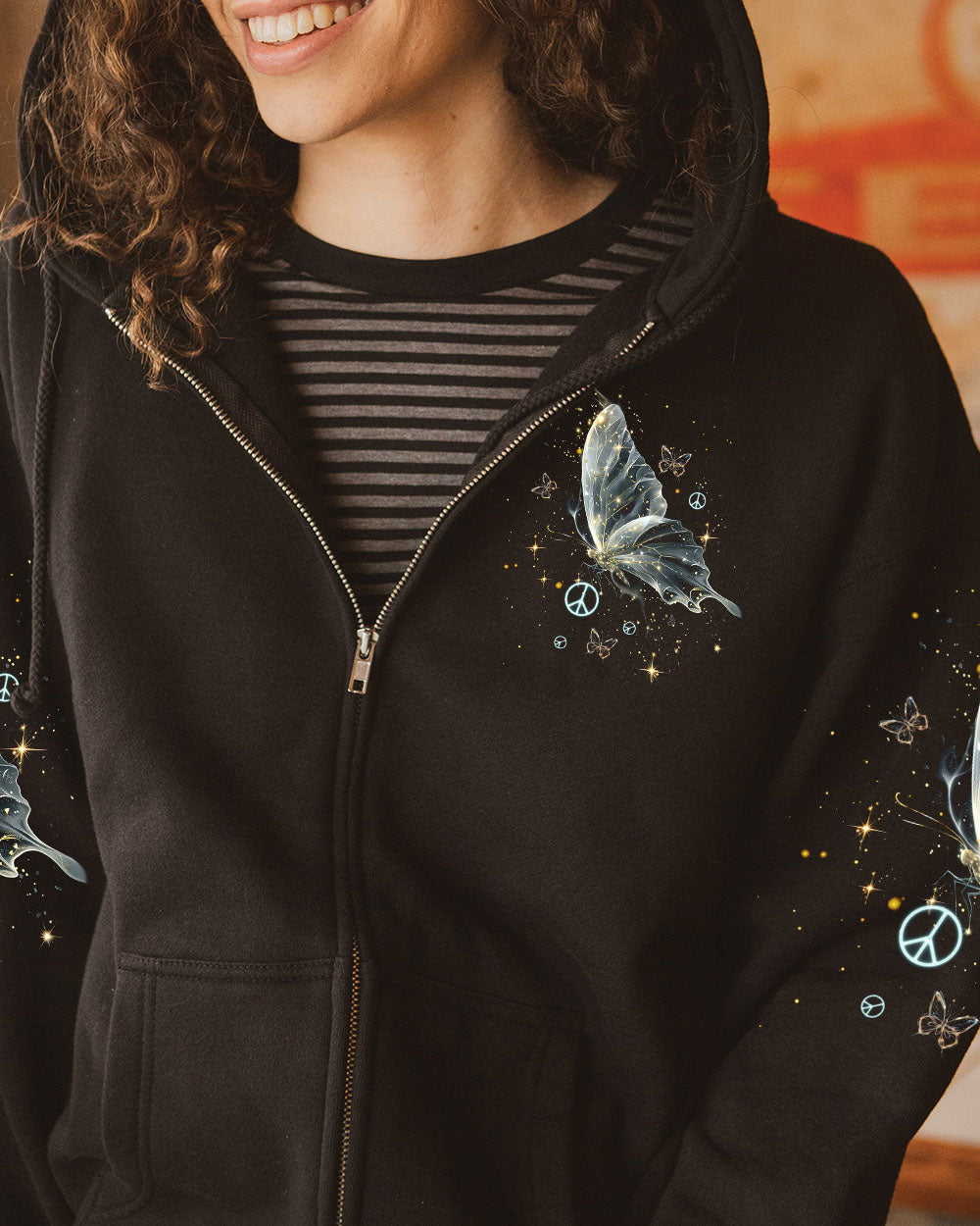 I BELIEVE THERE ARE ANGELS AMONG US BUTTERFLY ALL OVER PRINT - TLTW1712245