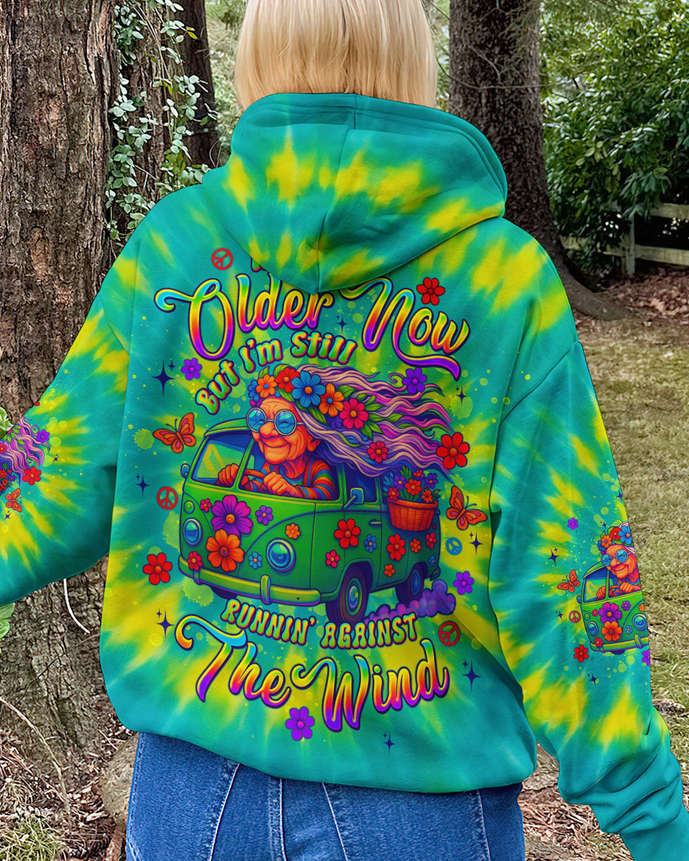 RUNNING AGAINST THE WIND TIE DYE BUS ALL OVER PRINT - TLTW1806254