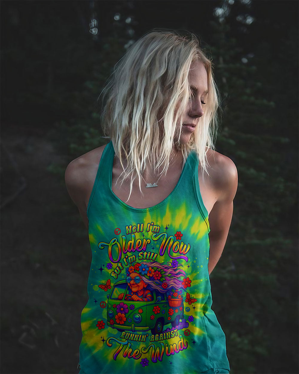 RUNNING AGAINST THE WIND TIE DYE BUS ALL OVER PRINT - TLTW1806254