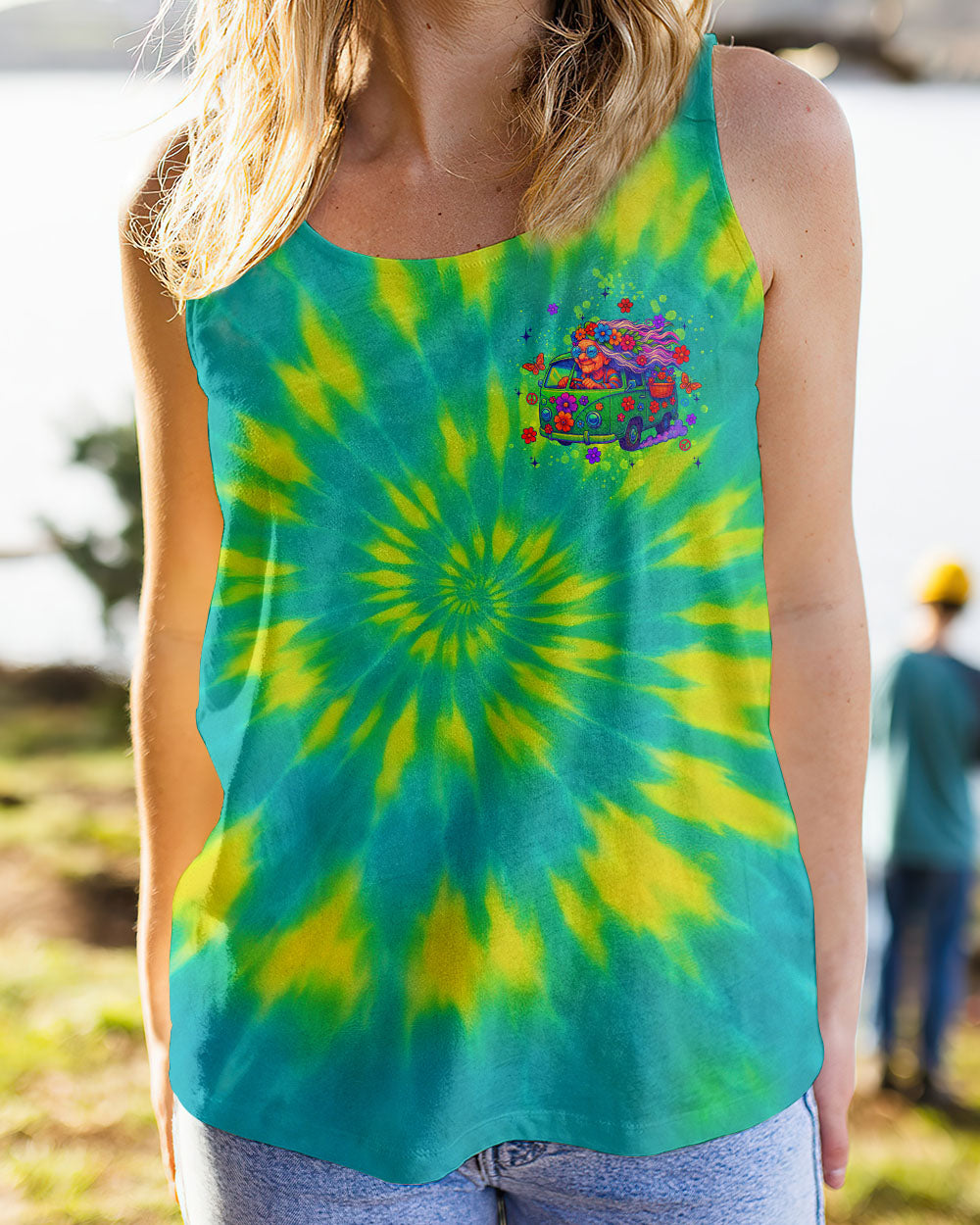 RUNNING AGAINST THE WIND TIE DYE BUS ALL OVER PRINT - TLTW1806254