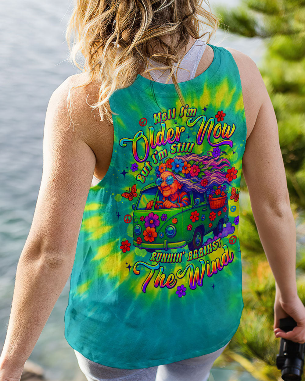 RUNNING AGAINST THE WIND TIE DYE BUS ALL OVER PRINT - TLTW1806254